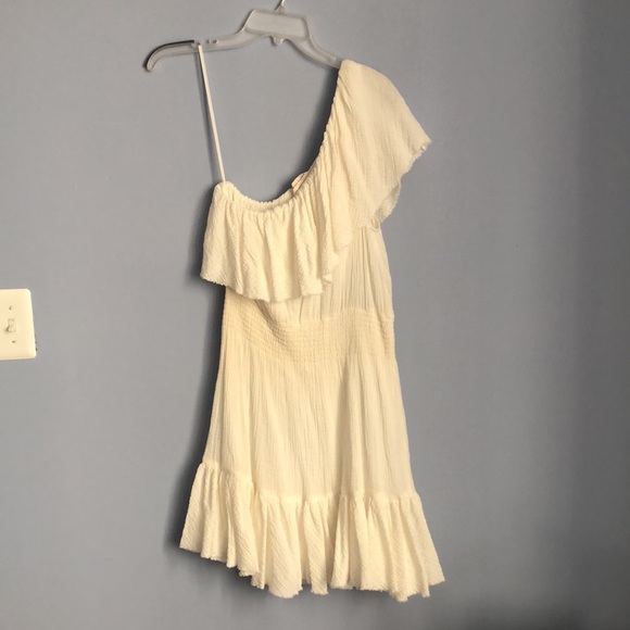 ⭕️ PRICE FIRM 🎉HP🎉 Rebecca Taylor Size Medium Ella Fil Coupe One Shoulder Dress - Picture 7 of 7